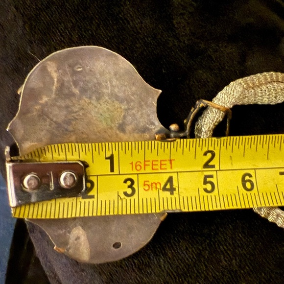 STUNNINGl ARABIC NECKLACE 925 STERLING RUBY EMERALD PEARL MARCASITE PENDANT - Picture 7 of 7